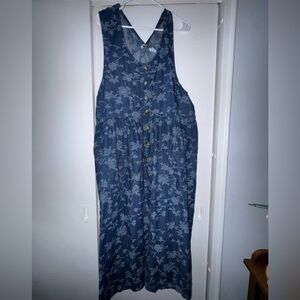 Denim floral pattern dress size 24W